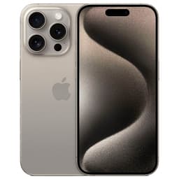 Смартфон Apple iPhone 15 Pro nano SIM+nano SIM 256GB, натуральный титан (Natural Titanium)— фото №0