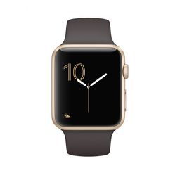 Apple Watch Series 2 (MNPN2RU/A) - 42 мм, золотистый алюминий, спортивный ремешок цвета «тёмное какао»— фото №1