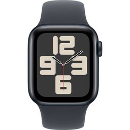 Apple Watch SE GPS  (корпус - темная ночь, 40mm ремешок Sport Band темная ночь, размер S/M)— фото №1