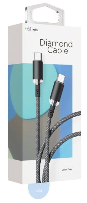 Кабель VLP Diamond Cable USB-C / USB-C 1,2м, черный— фото №1