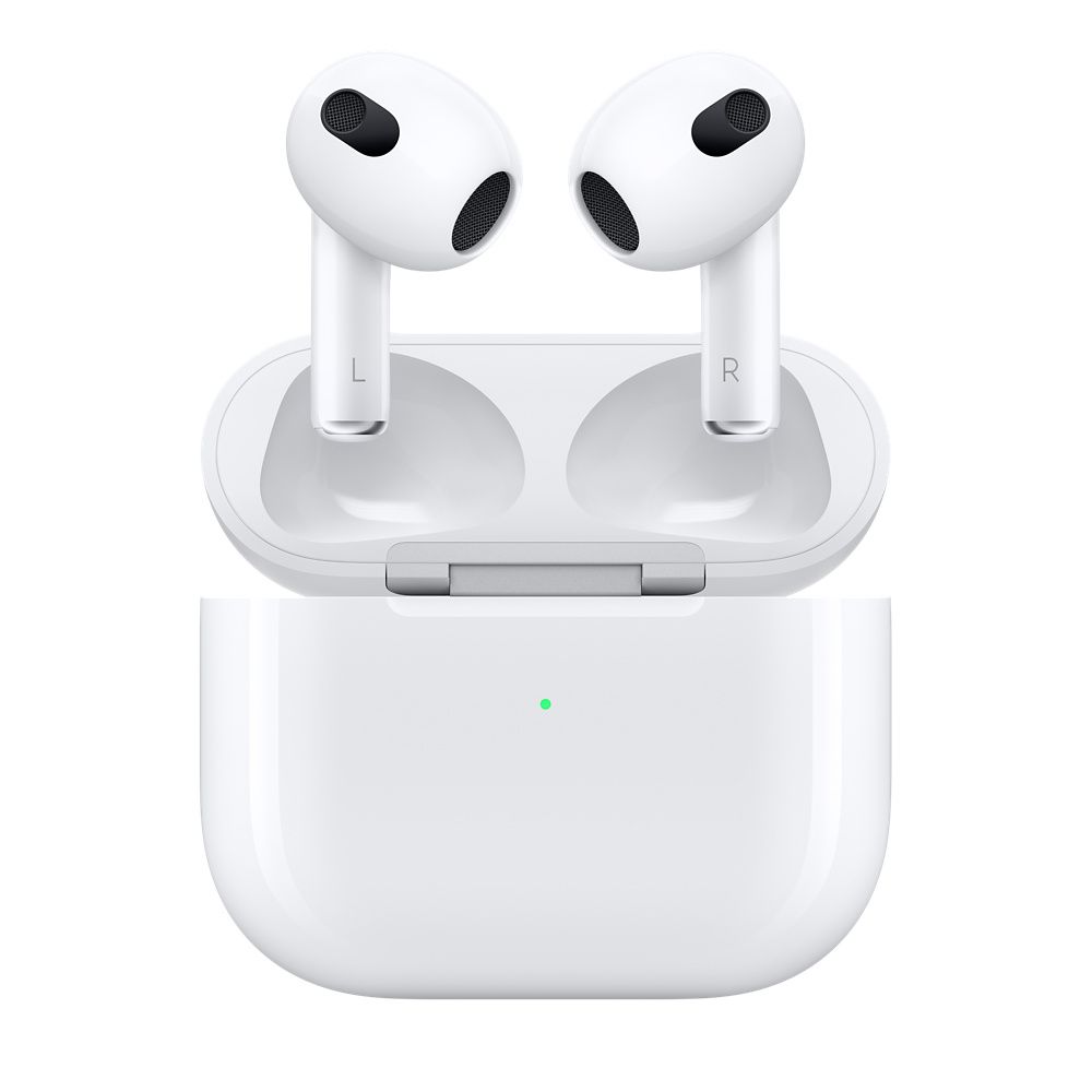 Беспроводные наушники Apple AirPods 3 (2021) Lightning Charging Case, белый— фото №0