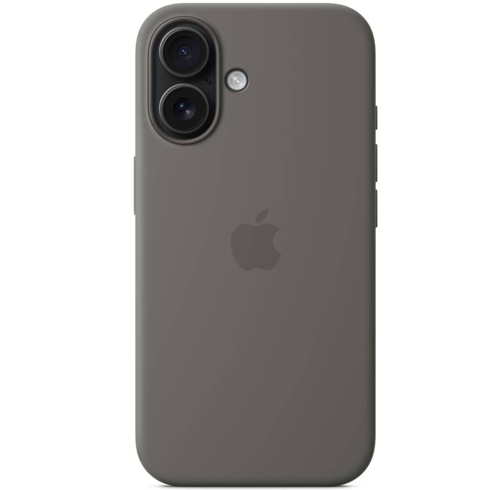 Чехол-накладка Apple Silicone Case для iPhone 16 Plus, силикон, серый— фото №0