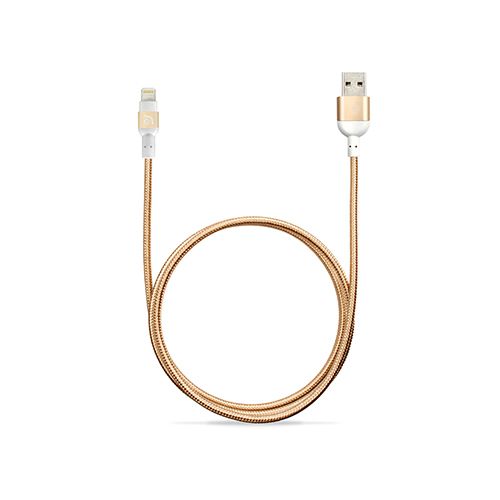 Кабель Adam Elements USB / Lightning 1,2м, золотой— фото №0