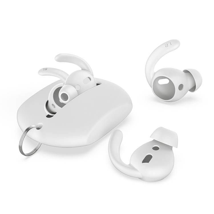 Силиконовые амбушюры Deppa Hooks для AirPods, 2 пары, цвет белый— фото №7