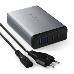 Адаптер сетевой Satechi Pro USB-C PD Desktop Charger,108Вт, серый космос— фото №4