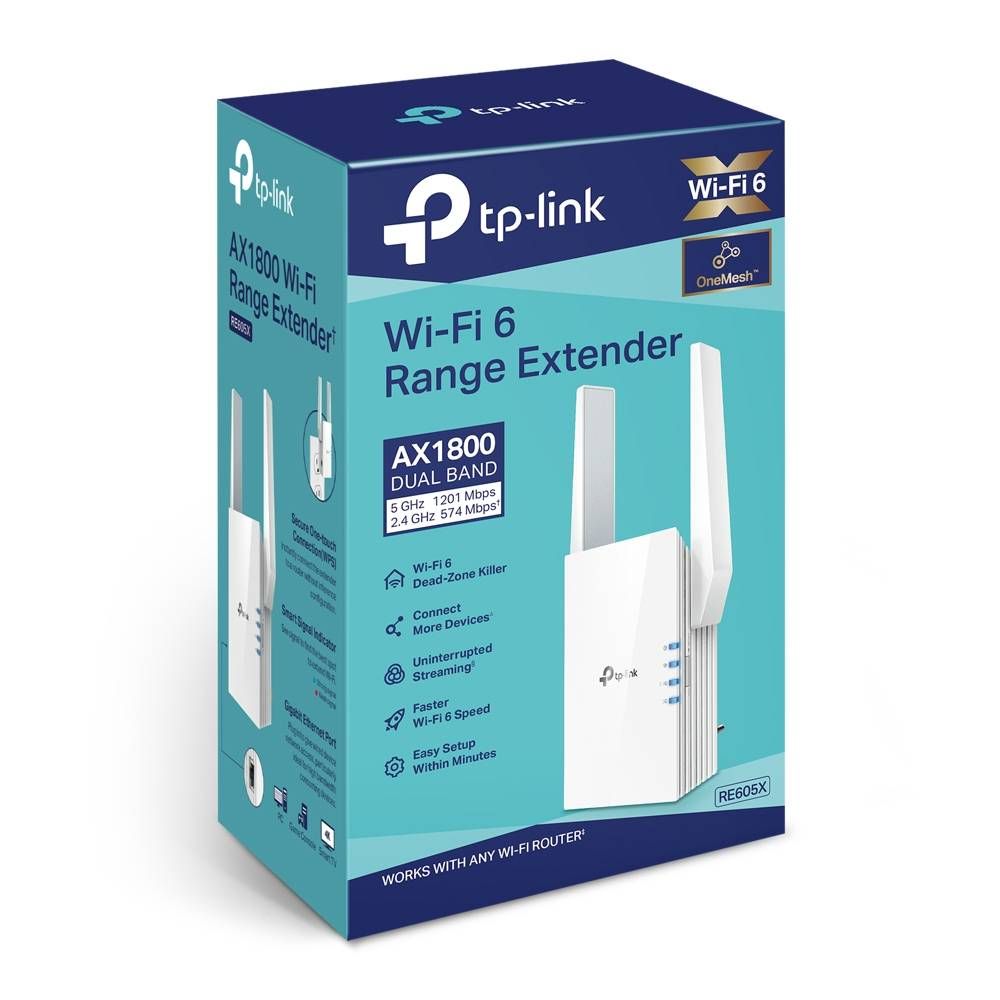 Усилитель Wi-Fi TP-LINK RE605X, белый— фото №3