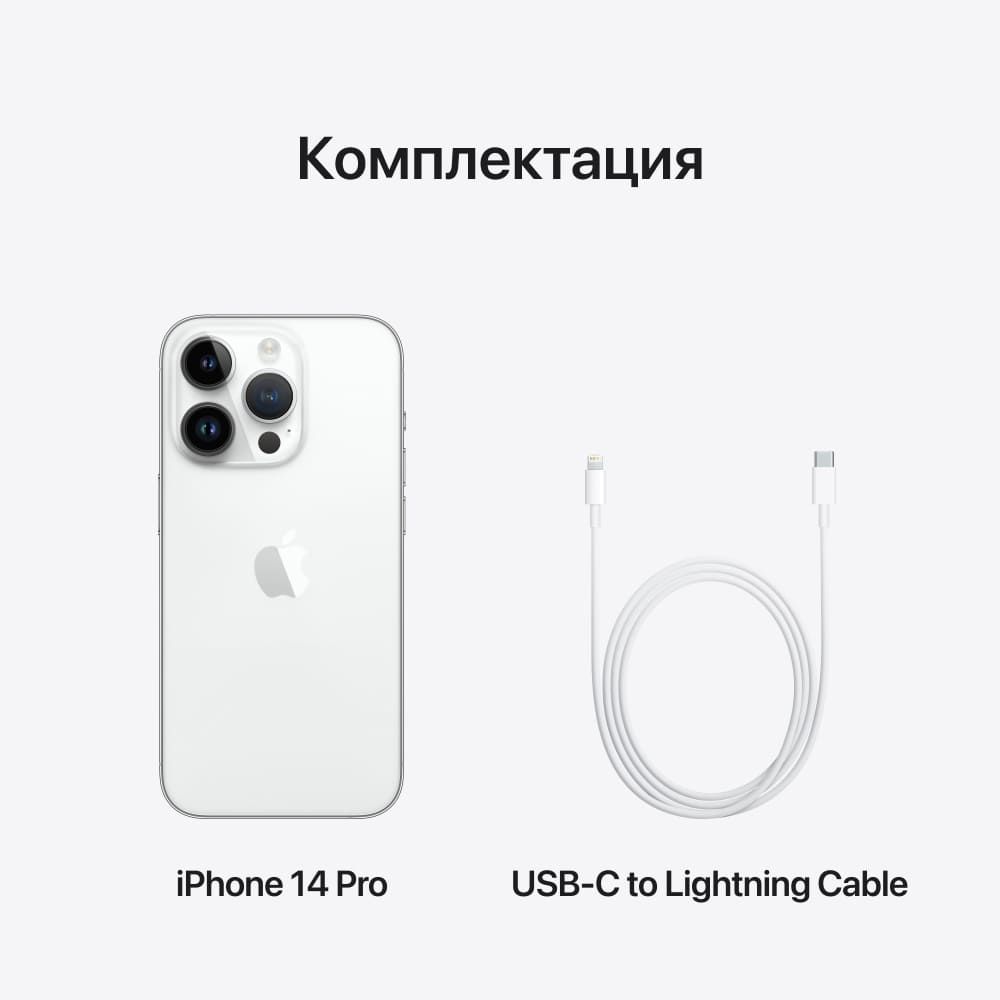 Apple iPhone 14 Pro nano SIM+nano SIM 1024GB, серебристый— фото №9