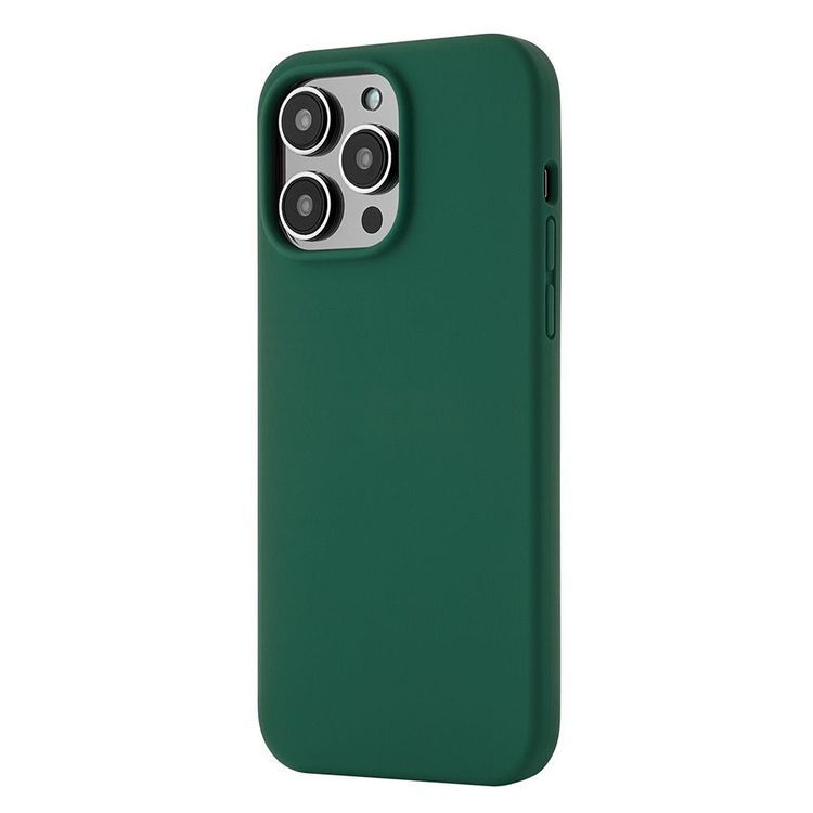 Чехол-накладка uBear Touch Mag Case для iPhone 14 Pro Max, силикон, зеленый— фото №0