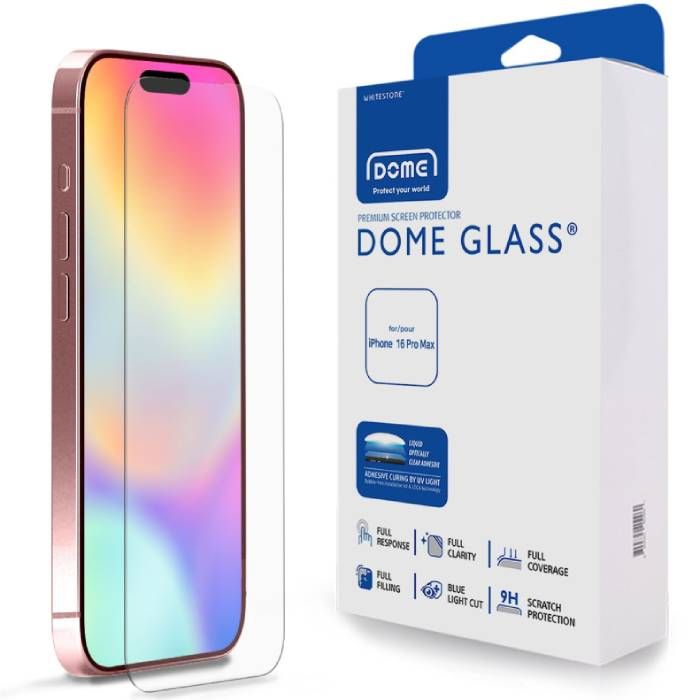 Защитное стекло Whitestone Dome glass для iPhone 16 Pro Max— фото №0