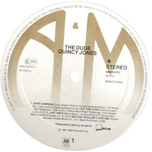 Виниловая пластинка Quincy Jones - The Dude (40th Anniversary Remaster) (2021)— фото №2