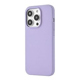 Чехол-накладка uBear Touch Mag Case для iPhone 14 Pro, силикон, фиолетовый— фото №0