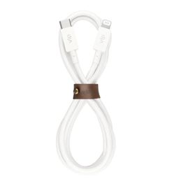 Кабель VLP Nylon Cable USB-C / Lightning, 1,2м, белый— фото №0