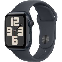 Apple Watch SE GPS  (корпус - темная ночь, 40mm ремешок Sport Band темная ночь, размер S/M)— фото №0