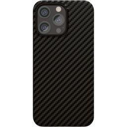 Чехол-накладка VLP Kevlar Case для iPhone 15 Pro Max, арамид (кевлар), черный— фото №0