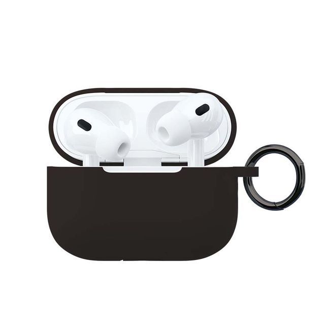 Чехол VLP с карабином черный, для AirPods Pro 2— фото №0