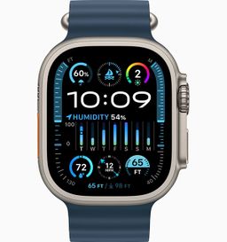 Apple Watch Ultra 2 GPS + Cellular 49mm (корпус - титан, ремешок Ocean Band синий, IP6X)— фото №1