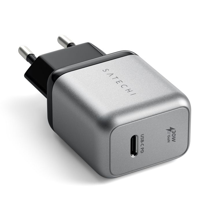 Сетевое зарядное устройство Satechi 30W USB-C GaN Wall Charger. Цвет: серый космос— фото №1