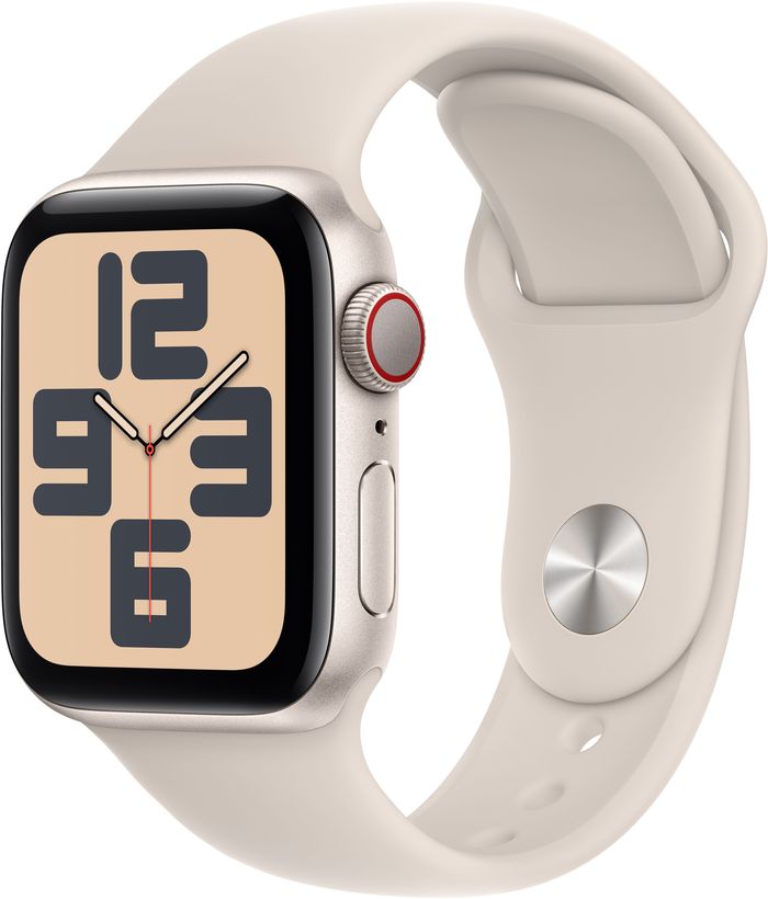 Apple Watch SE 2023 GPS  (корпус - сияющая звезда, 40mm ремешок Sport Band сияющая звезда, размер M/L)— фото №0