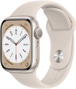 Apple Watch Series 8 GPS + Cellular 41mm (корпус - сияющая звезда, IP6X)— фото №0