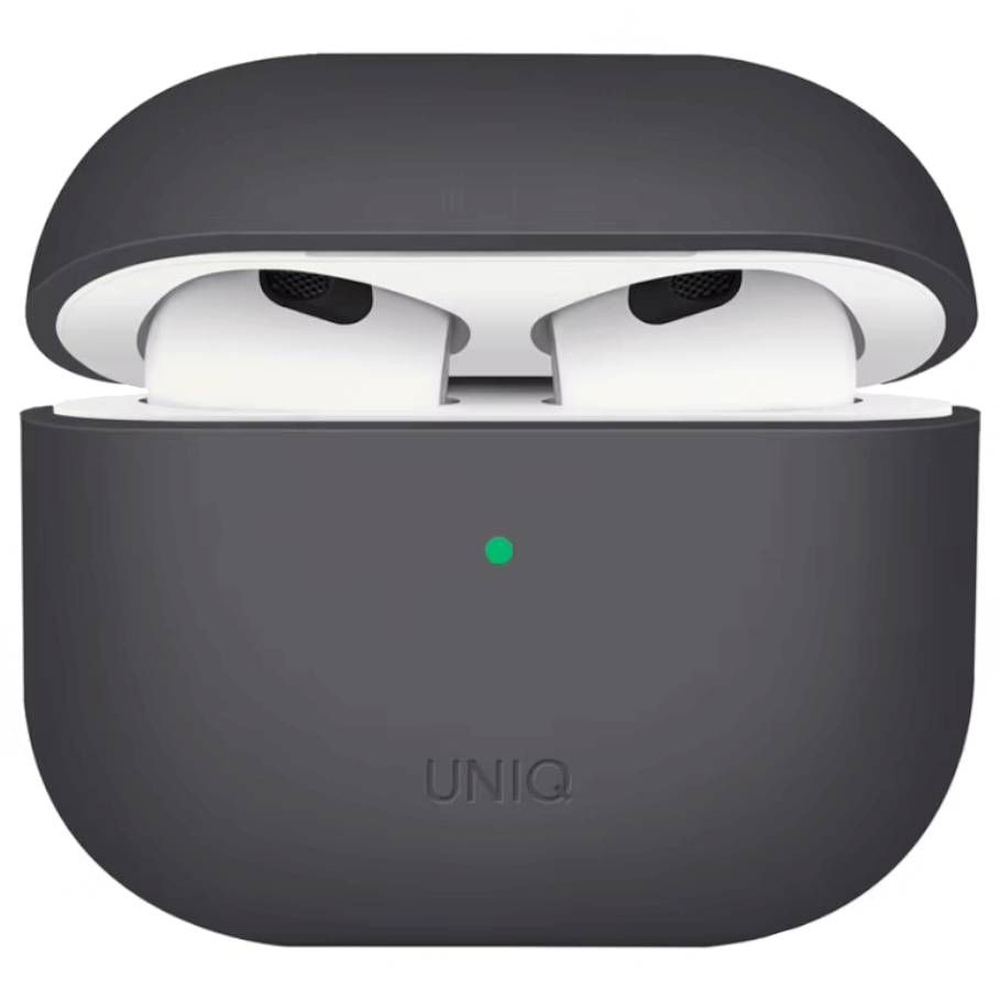 Чехол Uniq LINO серый, для AirPods 4— фото №0