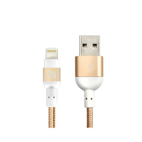 Кабель Adam Elements USB / Lightning 1,2м, золотой— фото №1