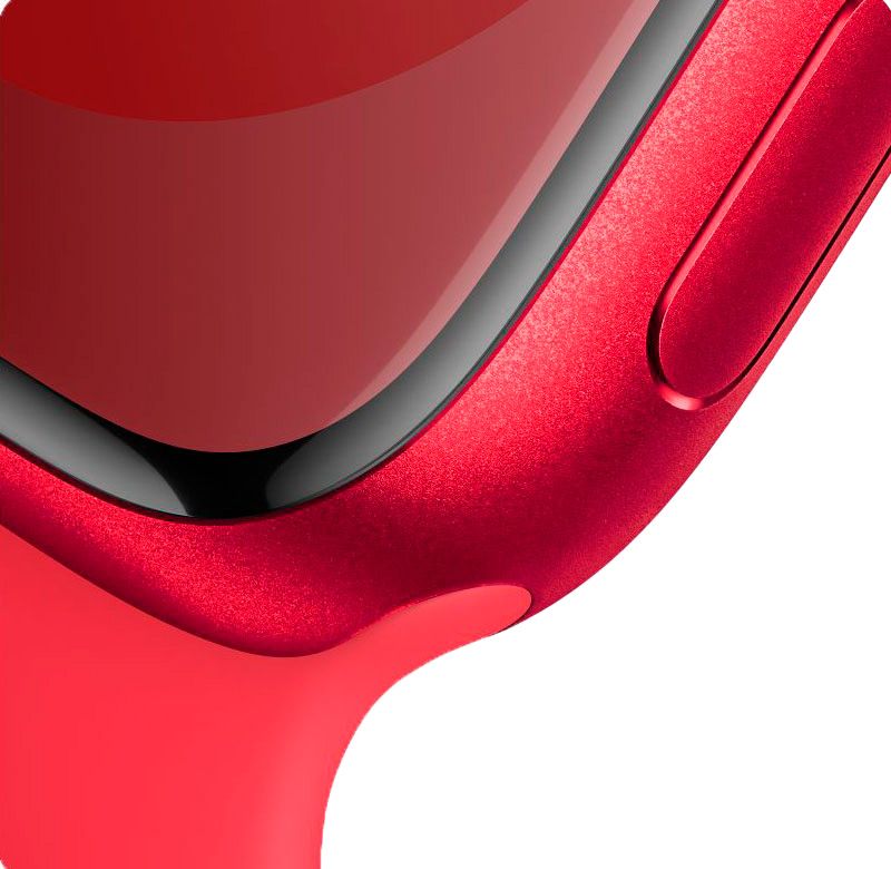 Apple Watch Series 9 + Cellular  (корпус - (PRODUCT)RED, 45mm ремешок Sport Band (PRODUCT)RED, размер M/L)— фото №2