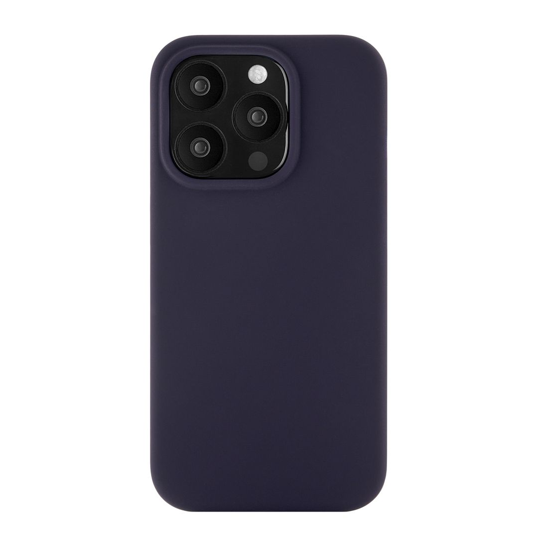 Чехол-накладка uBear Touch Mag Case для iPhone 15 Pro, силикон, темно-фиолетовый— фото №0