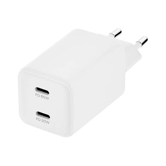 Зарядное устройство сетевое uBear Wall charger Bridge, 65Вт, белый— фото №0