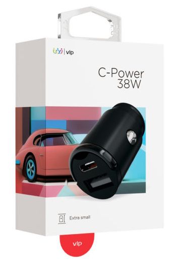 Зарядное устройство автомобильное VLP USB-C+USB-A, 38Вт, черный— фото №6