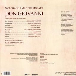 Виниловая пластинка Carlo Maria Giulini, Wachter, Schwarzkopf, Sutherland, Tadde - Mozart: Don Giovanni (2021)— фото №1