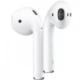 Беспроводные наушники Apple AirPods (2019) в зарядном футляре, белый— фото №1