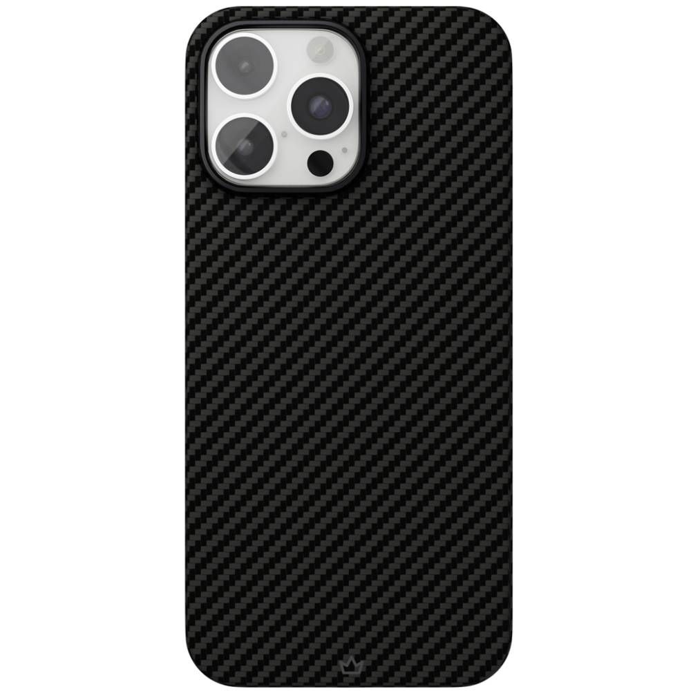 Чехол-накладка VLP Kevlar Case для iPhone 16 Pro, кевлар, черный— фото №0