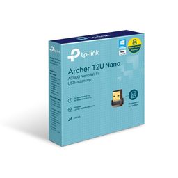 Адаптер Wi-Fi TP-LINK ARCHER T2U NANO, черный— фото №1