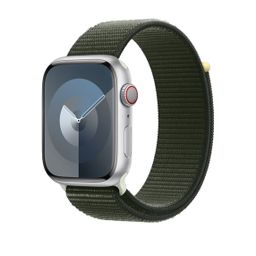 Ремешок Apple Sport Loop для Apple Watch 45mm, Нейлон, кипрский зеленый— фото №1