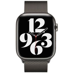 Ремешок Apple Миланский сетчатый для Apple Watch 41mm, Нержавеющая сталь, графитовый— фото №2