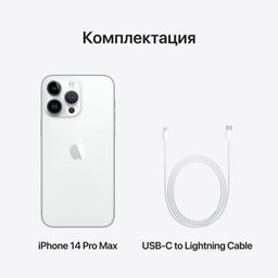 Apple iPhone 14 Pro Max eSIM+eSIM 512GB, серебристый— фото №9