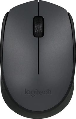 Мышь Logitech M170, беспроводная, серый+черный— фото №0