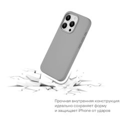 Чехол-накладка uBear Touch Mag Case для iPhone 15, силикон, темно-фиолетовый— фото №6