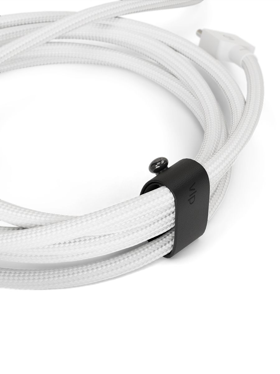 Кабель VLP Nylon Cable USB-C / USB-C, A, 100Вт  1,2м, белый— фото №2