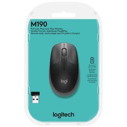 Мышь Logitech M190, беспроводная, черный+серый— фото №7