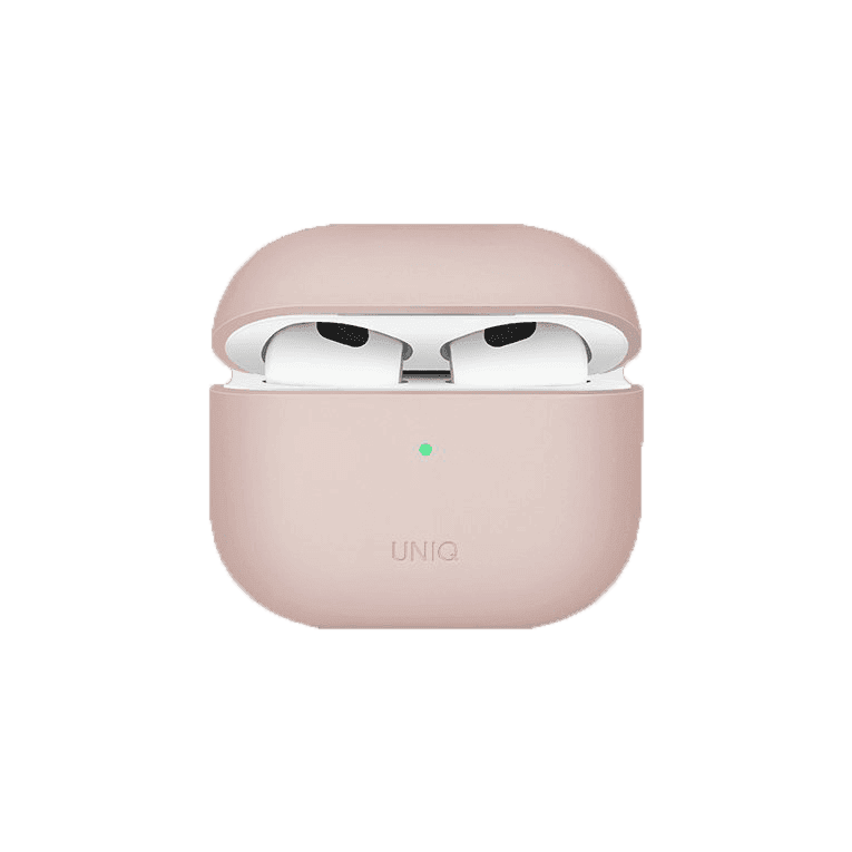 Чехол Uniq Lino розовый, для AirPods 3— фото №0