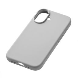 Чехол-накладка uBear Touch Mag Case для iPhone 16, силикон, светло-серый— фото №4