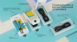 Кабель VLP Nylon Cable USB-C / USB-C, A, 100Вт  1,2м, белый— фото №7