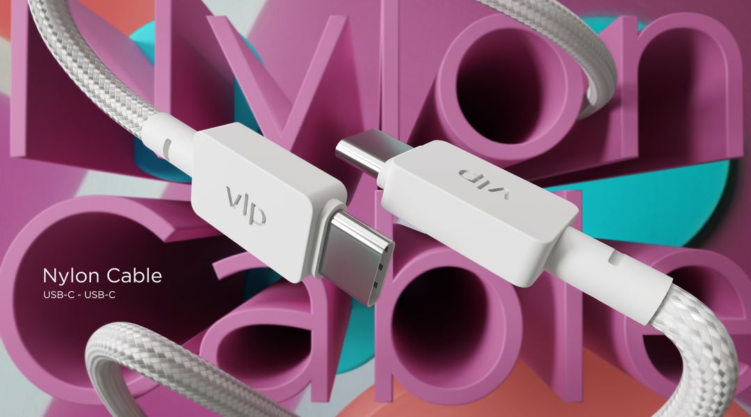 Кабель VLP Nylon Cable USB-C / USB-C, A, 100Вт  1,2м, темно-синий— фото №3