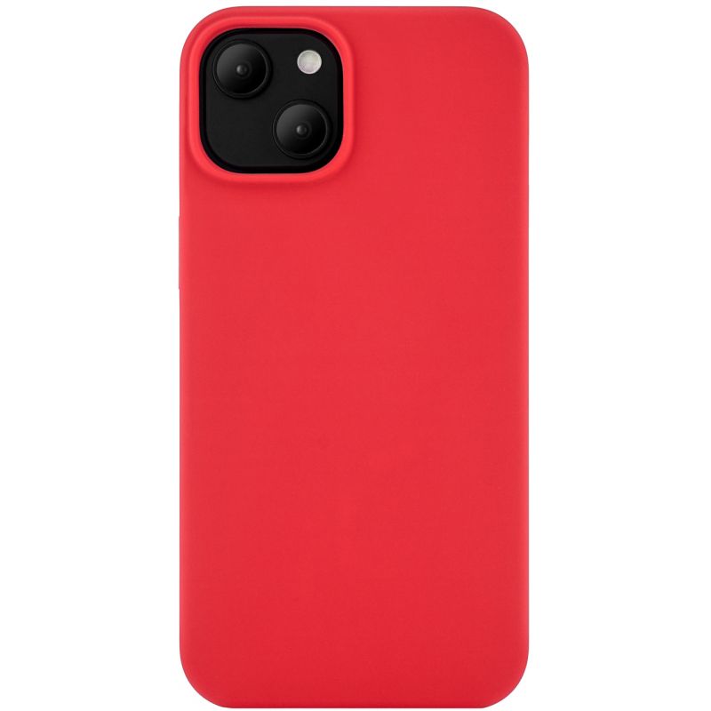 Чехол-накладка uBear Touch Mag Case для iPhone 14, силикон, красный— фото №1