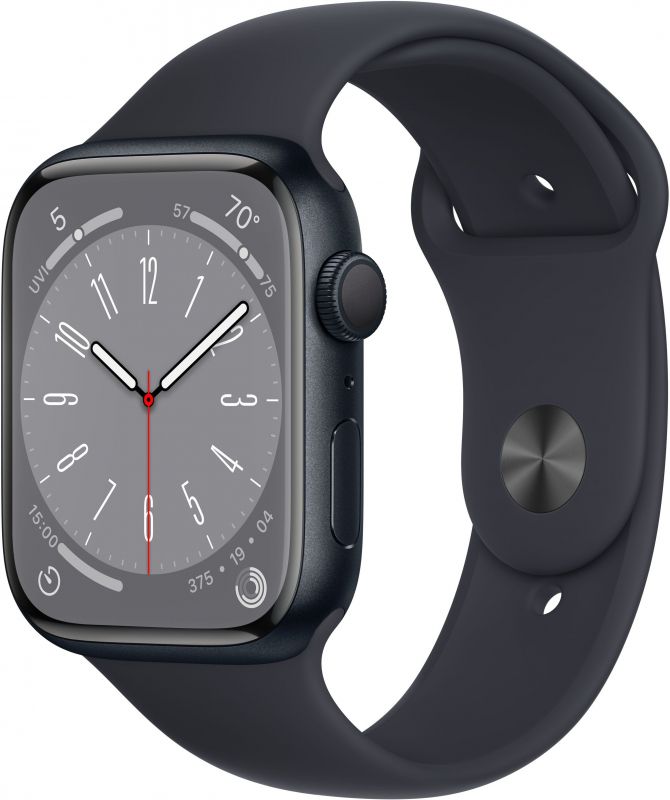 Apple Watch Series 8 GPS + Cellular 41mm (корпус - темная ночь, IP6X)— фото №0