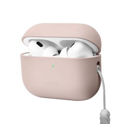 Чехол Uniq LINO розовый, для AirPods Pro 2— фото №1