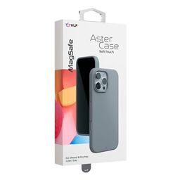 Чехол-накладка VLP Aster Case для iPhone 16 Pro Max, силикон, серый— фото №1