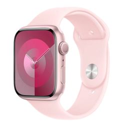 Apple Watch Series 9 GPS 41mm (корпус - розовый, спортивный ремешок розовый, IP6X)— фото №0