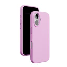 Чехол-накладка VLP Aster Case для iPhone 16, силикон, розовый— фото №3